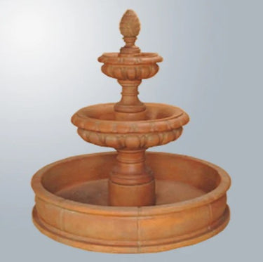 Giannini Garden Lombardina Two Tier Pond Fountain